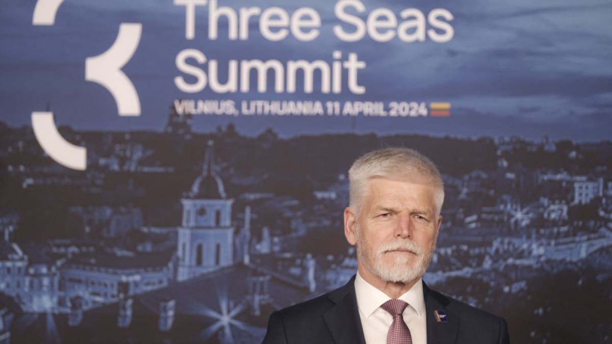Prezident Petr Pavel na summitu iniciativy Trojmoří ve Vilniusu 