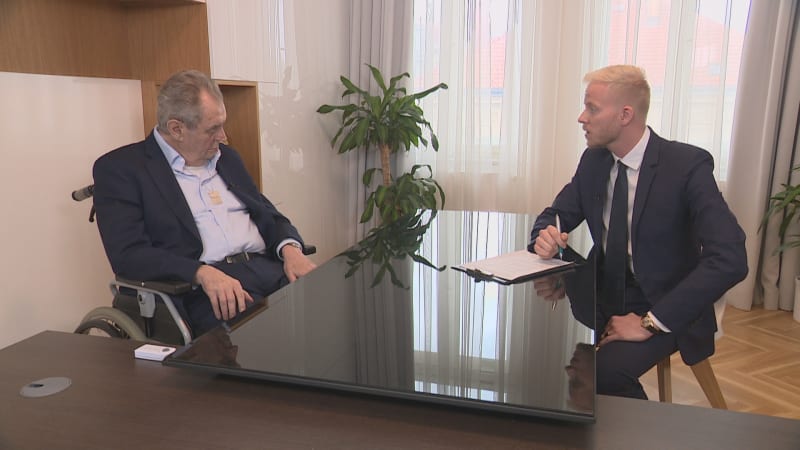 Bývalý prezident Miloš Zeman v exkluzivním rozhovoru pro CNN Prima NEWS