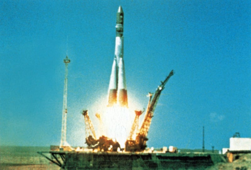 Start rakety Vostok-K s lodí Vostok 1