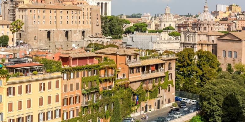 Řím je ideální město k procházce. 