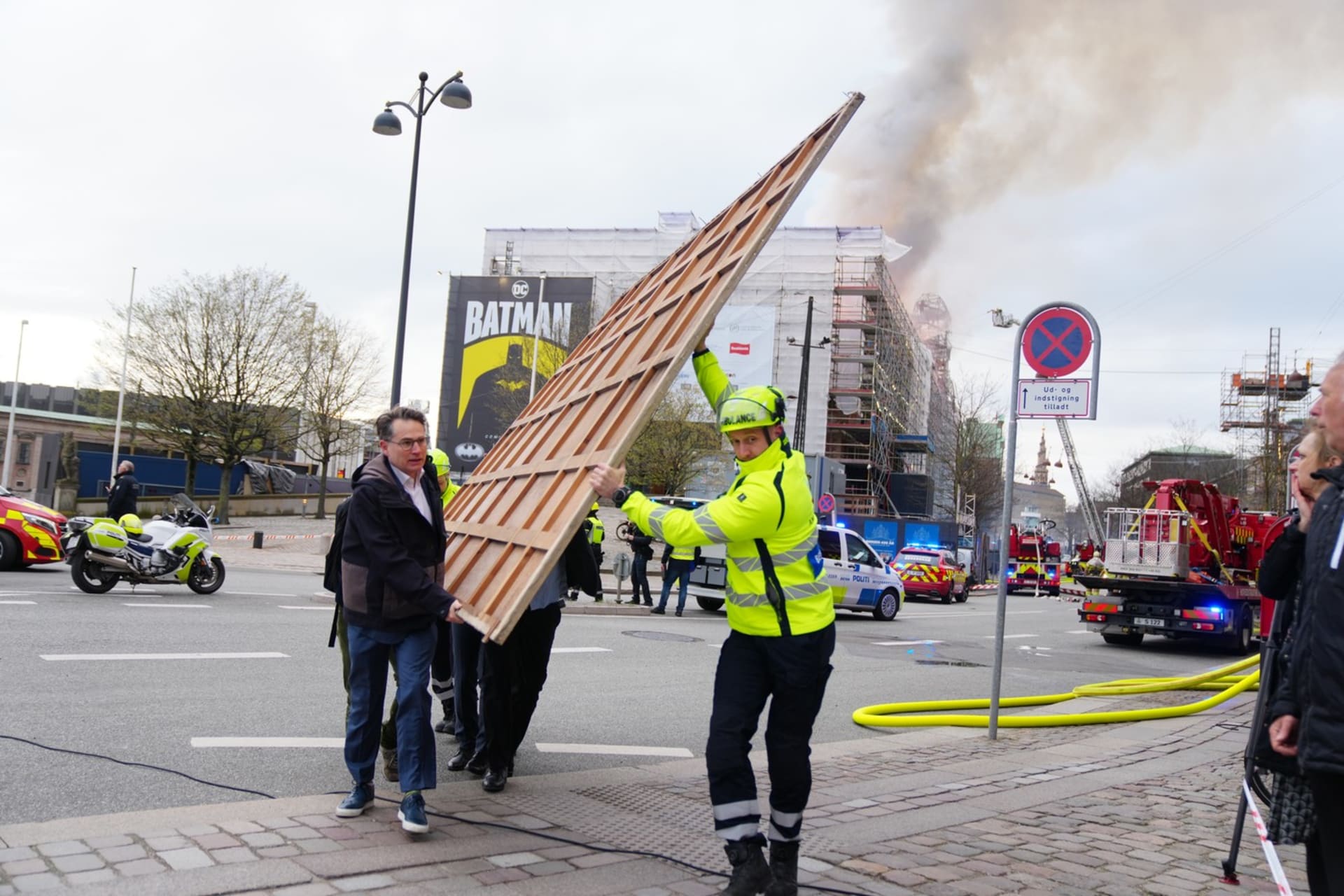 Požár burzy v Kodani