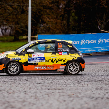 Matěj Rychlý si dojel pro třetí místo na Valašské rally.