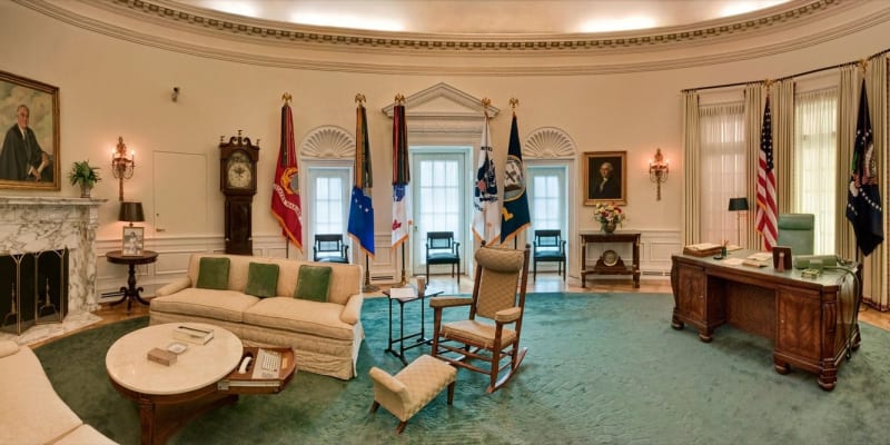 Replika Oválné pracovny v Bílém domě
