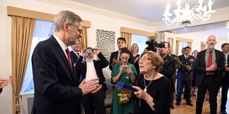 Premiér Petr Fiala se v USA setkal i s dcerou Milady Horákové Janou Kánskou.