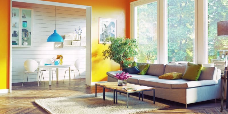 Barevné bydlení: Za teplé barvy považují žlutá, oranžová a červená, ty podněcují fyzickou i psychickou aktivitu.. Za studené zelená, modrá a fialová, studené odstíny barev nás uklidňují a uspávají.
