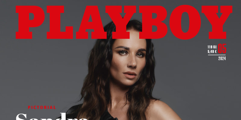 Půvabná Sandra Nováková na titulní stránce magazínu Playboy.