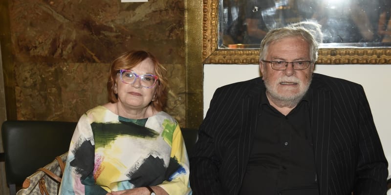 Jan Kačer s hereckou kolegyní Janou Synkovou. 