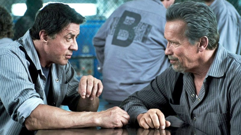 Stallone a Schwarzenegger ve filmu Plán útěku
