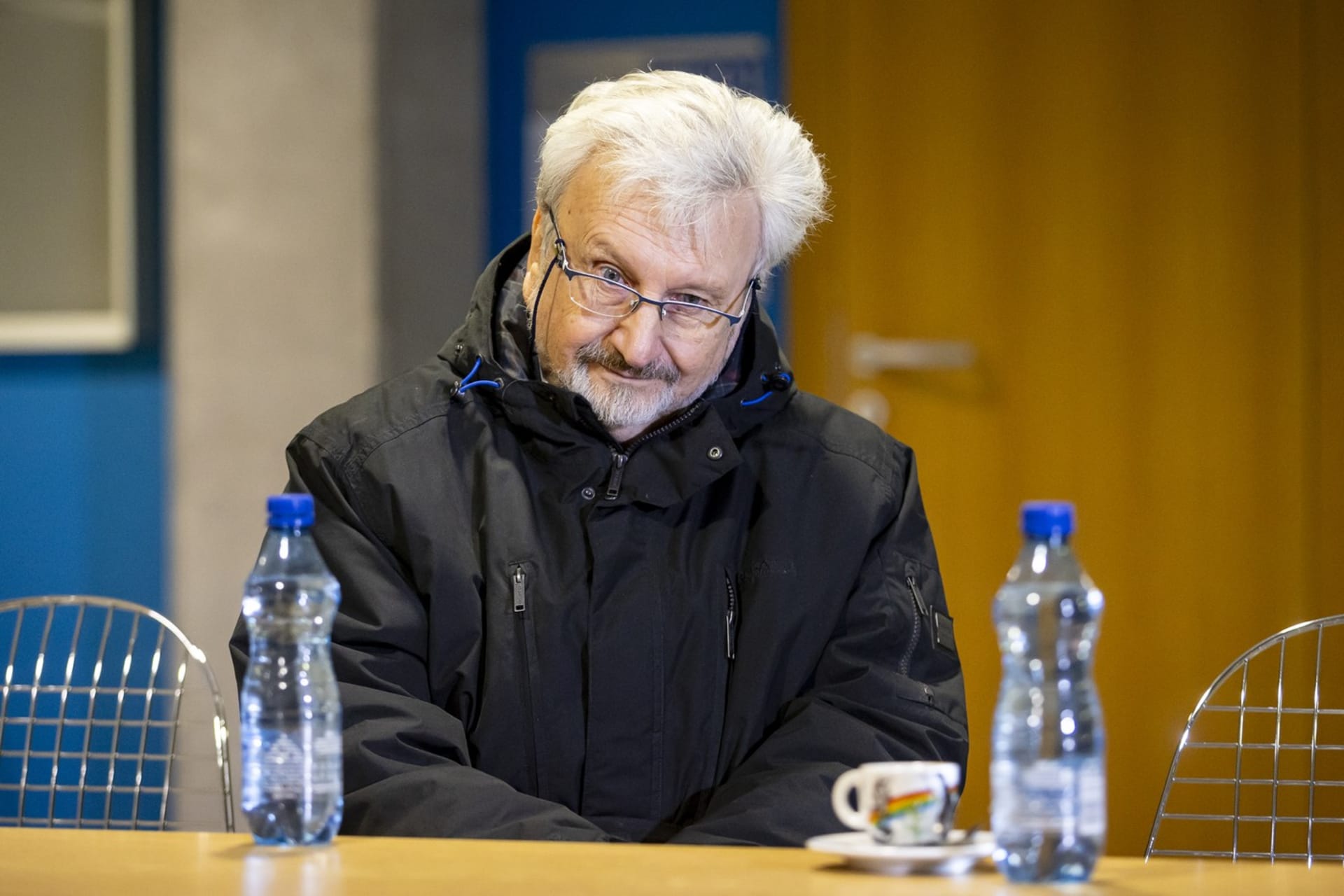 Psychiatr Jan Cimický před začátkem soudního jednání v lednu 2024