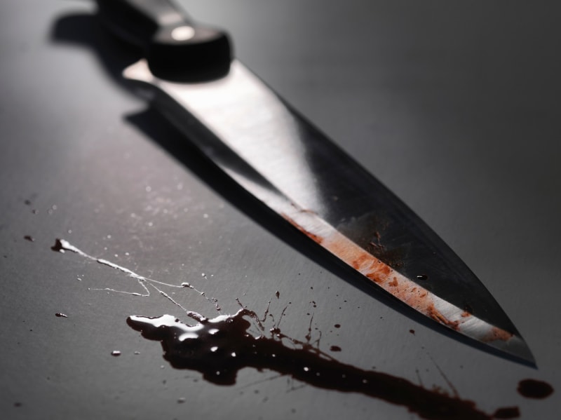 Zakrvácený nůž (ilustrační snímek)