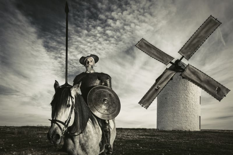 Don Quijote nebojoval s nacisty, ale s větrnými mlýny 