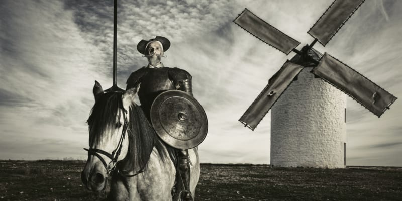 Don Quijote nebojoval s nacisty, ale s větrnými mlýny 