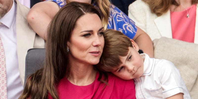 Princezna Kate se svým nejmladším synem princem Louisem