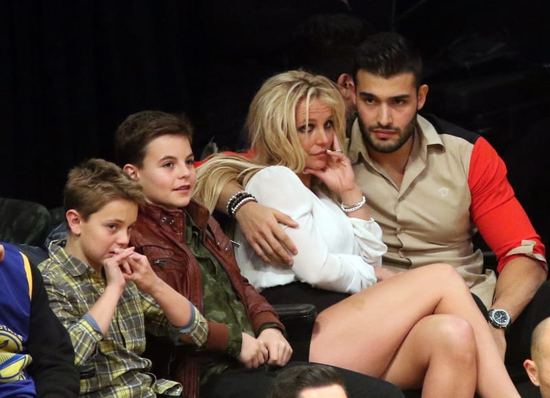 Britney Spears s bývalým manželem Samem Asgharim