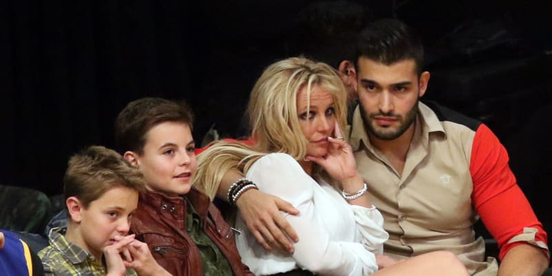 Britney Spears s bývalým manželem Samem Asgharim